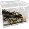 Reptiles & Amphibian La La Pet | La La Pet Acrylic Transparent Reptiles Terrarium Spider Breeding Box For Lizard Bearded Dragon Frog Chameleon Geckos Snails Hermit Crabs