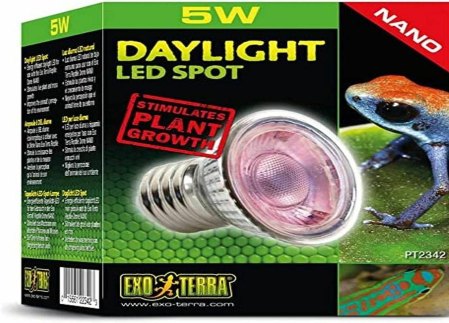 Reptiles & Amphibian Exo Terra | Exo Terra Daylight Led Spot Nano, Reptile Terrarium Light Bulb