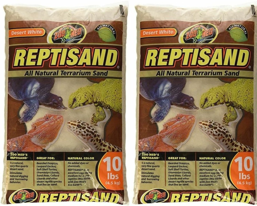 Reptiles & Amphibian Zoo Med | Zoo Med Reptisand , 10 Pounds, Desert White