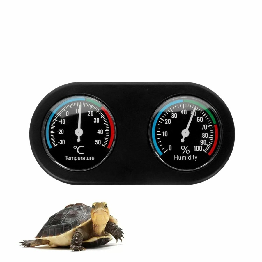 Reptiles & Amphibian Hamiledyi | Hamiledyi Reptile Thermometer Hygrometer Dual Gauges Temperature And Humidity Monitor For Turtle Rearing Box Reptile Terrarium Tank