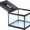 Reptiles & Amphibian crapelles | Crapelles Reptile Amphibians Terrarium Glass Box For Small Pet Waterproof Ventilation Transparency Clearly Visible Inside