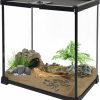 Reptiles & Amphibian PINVNBY | Mini Reptile Glass Terrarium Tank 7.9\"X7.9\"X5.7\" Micro Habitat Terrarium Enclosure Amphibians Tank Cage Full View Visually Appealing For Small Reptiles, Amphibians, Spiders And Other Invertebrates