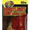 Reptiles & Amphibian Zoo Med | Zoo Med Nightlight Red Reptile Bulb 60 Watts - Pack Of 3