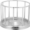 Reptiles & Amphibian ZLXHDL | Reptile Feeding Bowl, Reptile Stainless Steel Food Dish Round Railing Shape Tortoise Dish Water Tray Pet Supplies For Home Pet Store(S)