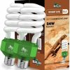 Reptiles & Amphibian repilogi | Repilogi Uva Uvb Reptile Light 2 Pack - 13 Watt 10.0 Uvb Bulb For All Desert Reptile, Tortoises, Bearded Dragon, Lizard, Gecko - Compact Fluorescent Terrarium Lamp Reptile Uvb Light Fixture With Bulb