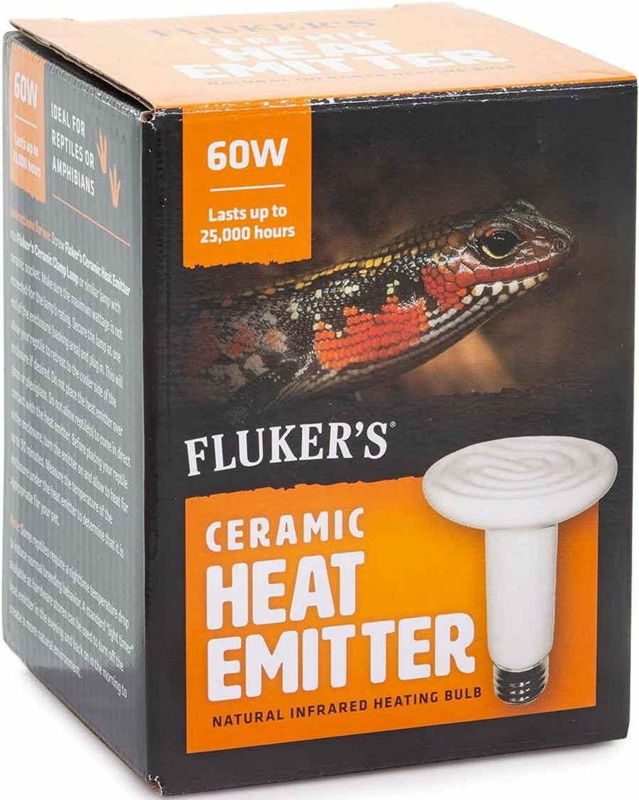 Reptiles & Amphibian Fluker's | Fluker'S Ceramic Heat Emitter, Natural Infrared Heating Bulb For Reptiles, 60 Watt