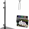 Reptiles & Amphibian AUAAQ | Reptile Metal Lamp Stand And 2In1 Uv Test Card, Adjustable 15-37 Inch Metal Light Stand Floor Lamp Holder Heating Light Bracket Light Hanger For Fixing Porcelain, Deep Dome Or Wire Clamp Lamp Fixtures