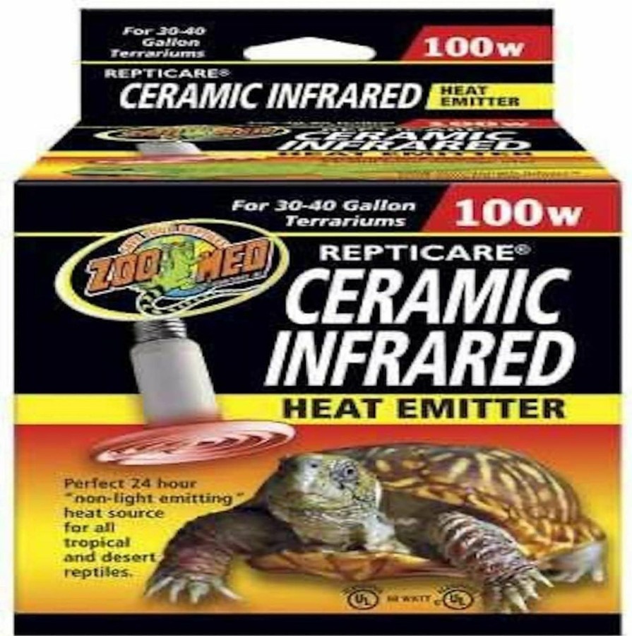 Reptiles & Amphibian Zoo Med | Zoo Med Ceramic Infrared Heat Emitter 100 Watts