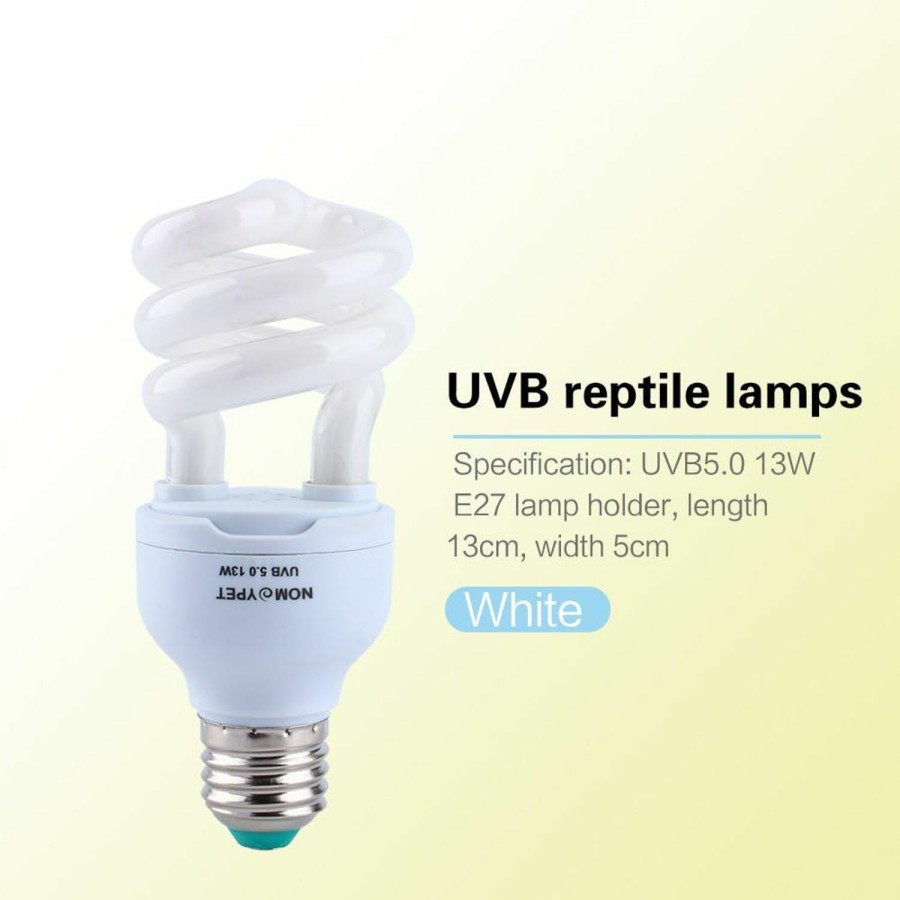 Reptiles & Amphibian Zerodis | Zerodis Light Bulb Uv Lamp Energy Saving For Tortoise Snake Reptile 3W Uvb 5.0 E27