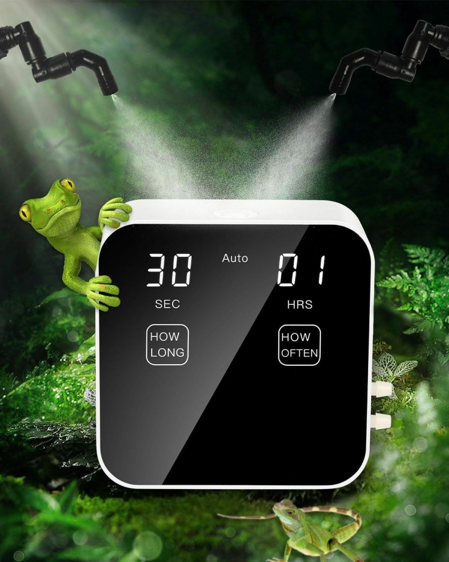 Reptiles & Amphibian Ycxydr | Reptile Humidifiers, Reptile Misting System, Reptile Mister Automatic With Timer, Terrarium Mister For Reptiles, Amphibians, Plants, Tank, Paludarium And Vivarium