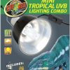 Reptiles & Amphibian Zoo Med | Zoo Med Mini Tropical Uvb Lighting Single Combo, 100 Watt