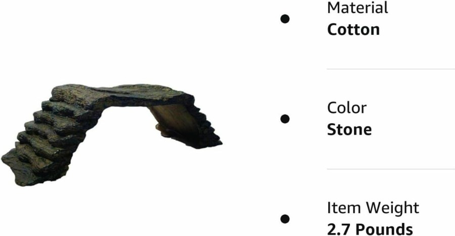 Reptiles & Amphibian R-Zilla | Zilla Decor Basking Platform Ramp Large