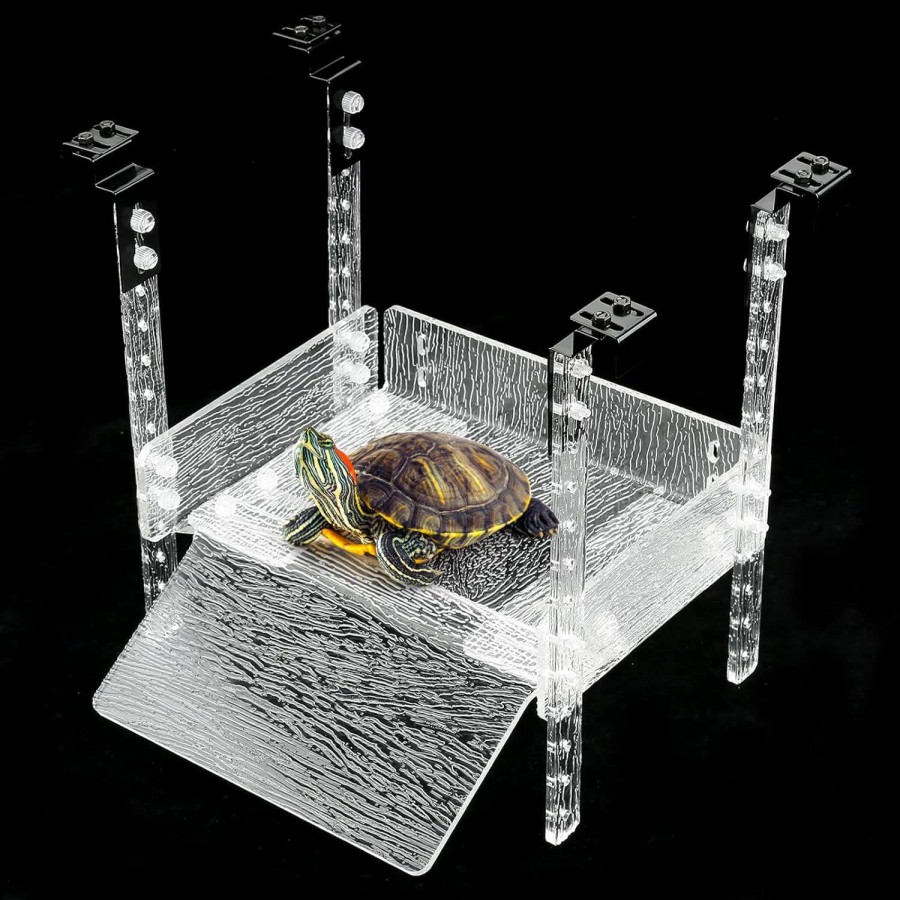 Reptiles & Amphibian LYL LEYOULAND | Lyl Leyouland Hanging Turtle Basking Platform For Aquatic Turtles 40 75 Gallon, Aquatic Reptile Ramp Dock, Turtle Terrace, Turtle Tank Accessories