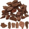 Reptiles & Amphibian SEWACC | Sewacc Rustic Decorations Natural Cork Bark Pieces Tortoise Cork Bark Flats Reptile Bark Bedding Terrarium Cork Wood Tank Substrate Supplies For Diy Terrarium Micro Landscape 150G