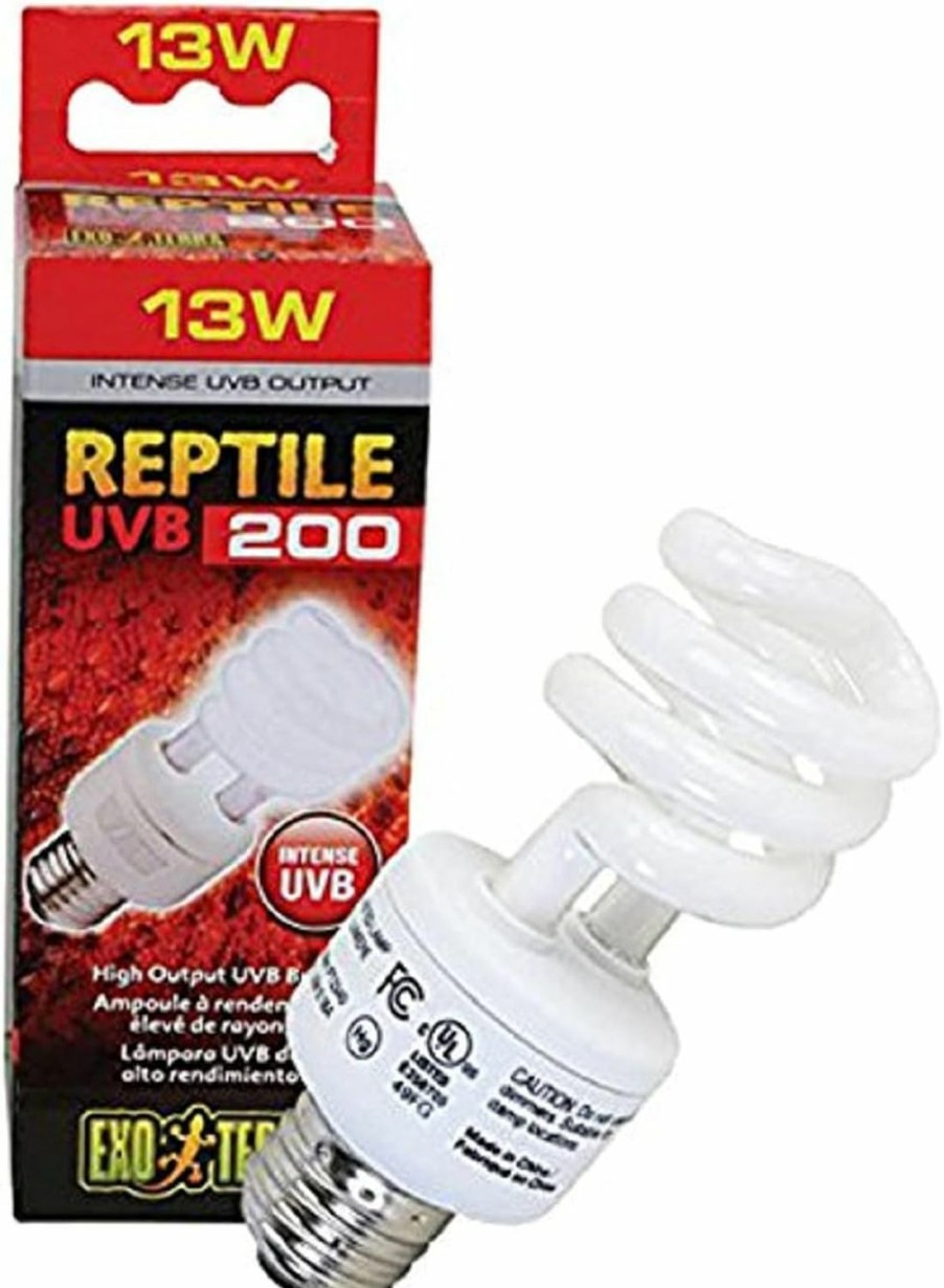 Reptiles & Amphibian Exo Terra | Exo Terra Uvb 200 Intense Compact Fluorescent Lamp, 13-Watt