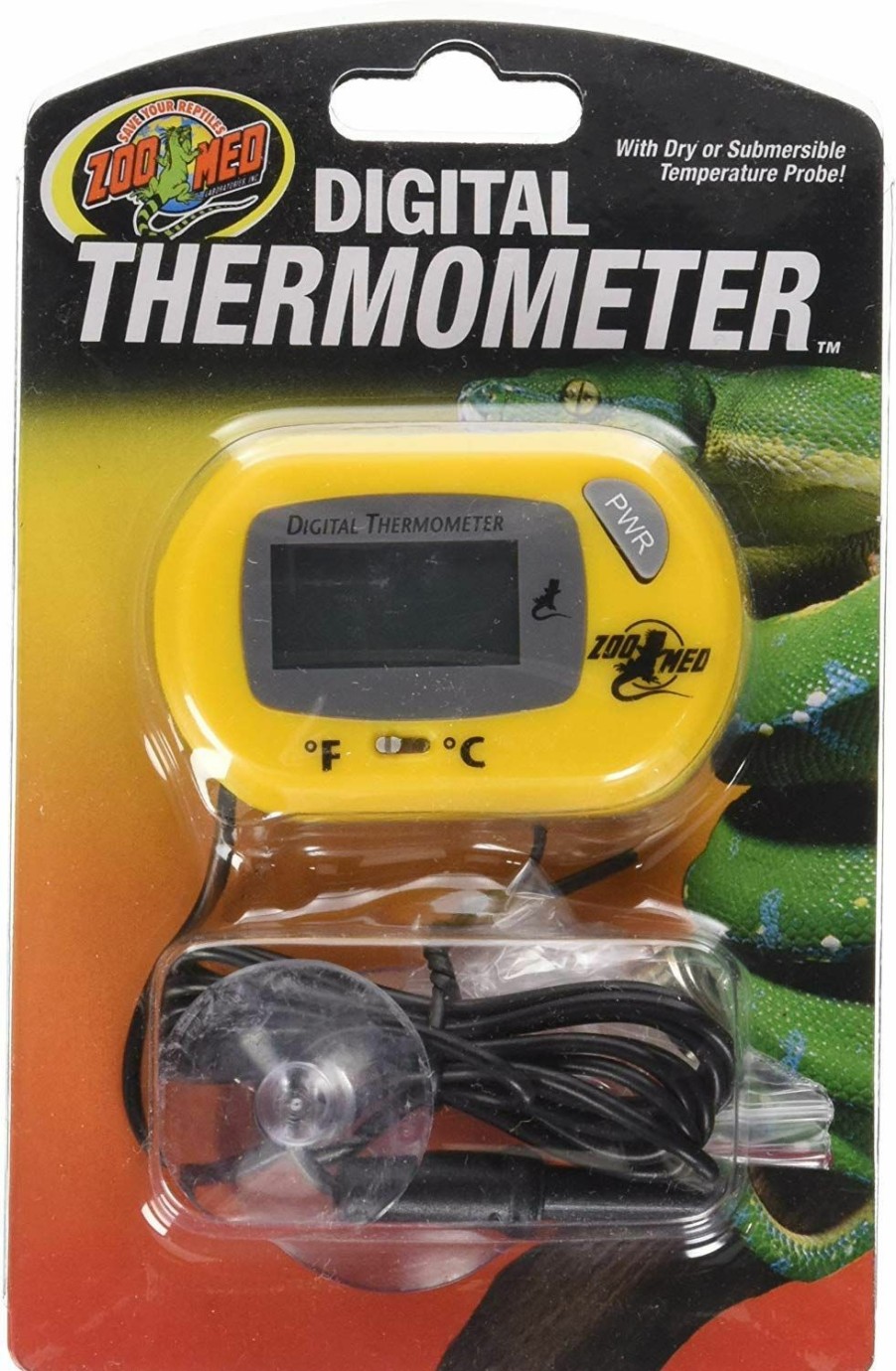 Reptiles & Amphibian Zoo Med | Zoo Med Digital Terrarium Thermometer Digital Terrarium Thermometer - Pack Of 4