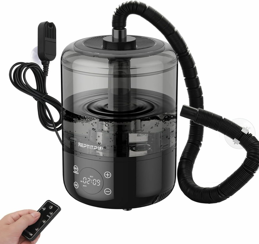 Reptiles & Amphibian REPTITRIP | Reptitrip Reptile Fogger, Reptile Humidifiers With Constant Humidity & Timer Function, 4L Reptile Mister For Amphibians Terrariums, Remote Control/Touch Screen/Temperature & Humidity Display