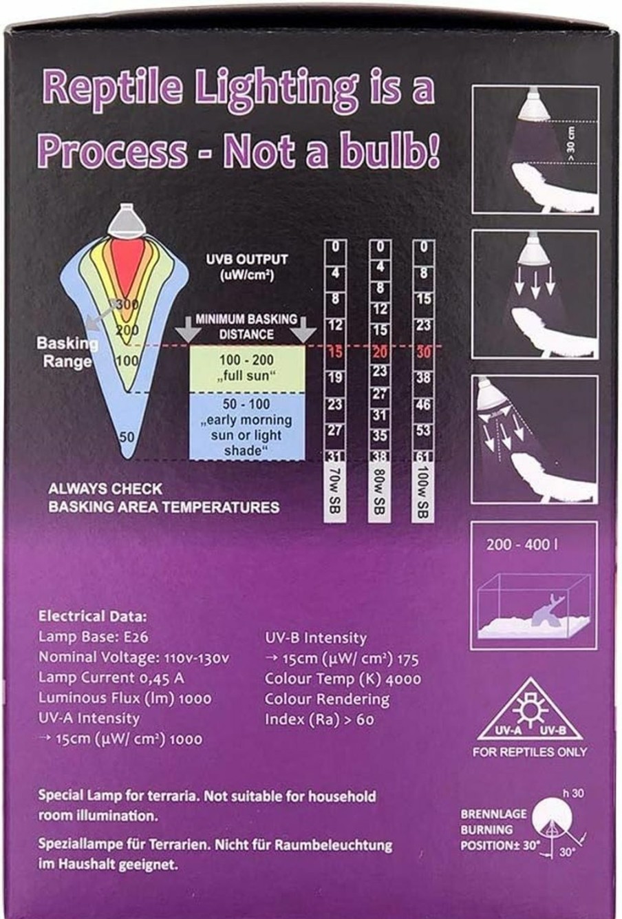 Reptiles & Amphibian DBDPet | Mega-Ray Mercury Vapor Bulb - 70 Watts (120V) - Includes Attached Dbdpet Sticker On Packaging