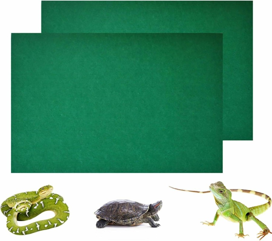 Reptiles & Amphibian kathson | Kathson 2Pcs Reptile Carpet Pet Terrarium Floor Liners Bedding Bearded Dragon Substrate Mat Non-Adhesive Reptile Cage Mats Tank Accessories Supplies For Lizard Snake Tortoise(24\"X16\")