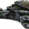 Reptiles & Amphibian Hamiledyi | Hamiledyi Turtle Basking Platform Tortoise Climbing Ramp Shale Step Ledge Reptiles Dock Resting Terrace Aquarium Rock Ornament Decoration For Turtles Frogs Newts Salamanders