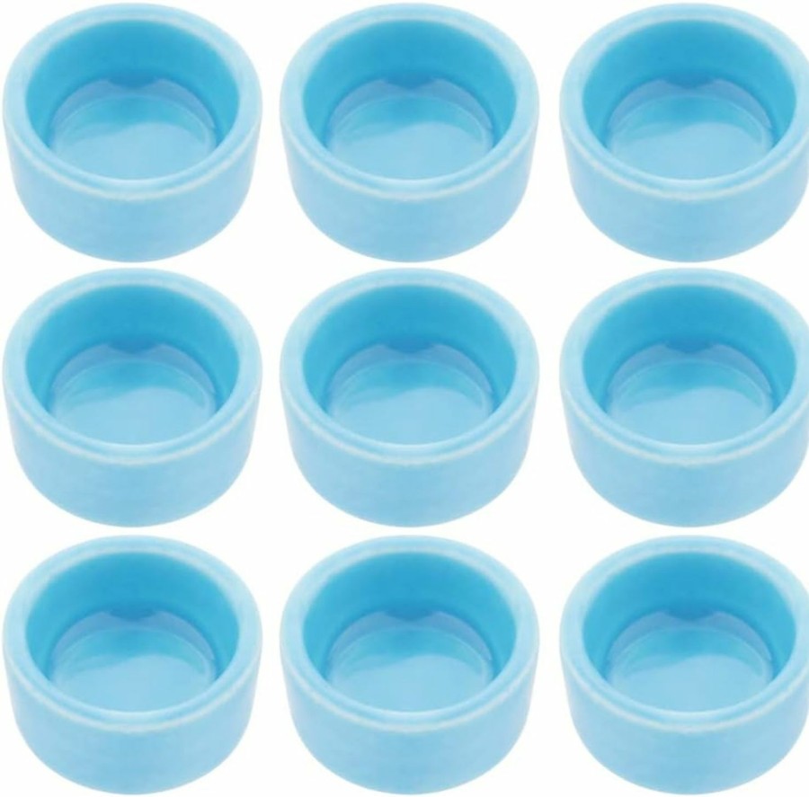 Reptiles & Amphibian DQITJ | 9 Pcs Spider Ceramic Water Bowl Tarantula Mini Dish For Tarantula Spider Millipede Tiny Bugs Terrarium Accessories (Blue)