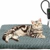 Reptiles & Amphibian GASUR | Gasur Heated Cat Bed, Waterproof Electric Pet Heating Pad For Dogs Cats With Timer, Dog Cat Bed For Winter With Temperature Adjustable,Auto Power-Off,Anti-Bite Heated Pet Bed Indoor For Whelping Box