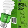 Reptiles & Amphibian repilogi | Repilogi Uvb Reptile Light 10.0 13 Watt - Uva Uvb Bulb For All Desert Dwelling Reptiles,Turtle, Bearded Dragon, Lizard, Gecko Etc. - Fluorescent Simulation Color Uvb Light Fixture With Bulb