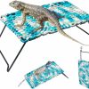 Reptiles & Amphibian See Lion | See Lion Reptile Hammock 10\" X 6\", Hand Woven Lounger For Medium-Sized And Small-Sized Lizard, Bearded Dragon, Geckos, Toy For Reptile Pet (Arctic Blue)