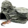 Reptiles & Amphibian relaqcc | Reptile Rock Basking Platform, Gecko Hide Cave Hiding Place, Snake Cave And Hides For Reptiles, Amphibians, And Small Animals