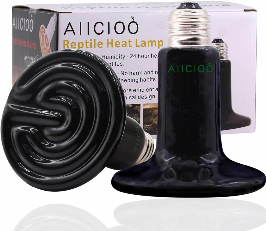 Reptiles & Amphibian AIICIOO | Uvb Reptile Light 100W - Uvb Light Bulb For Reptile Bearded Dragon Mercucry Vapor Bulb Basking Heat Uva Uvb All In One Sun Lamp