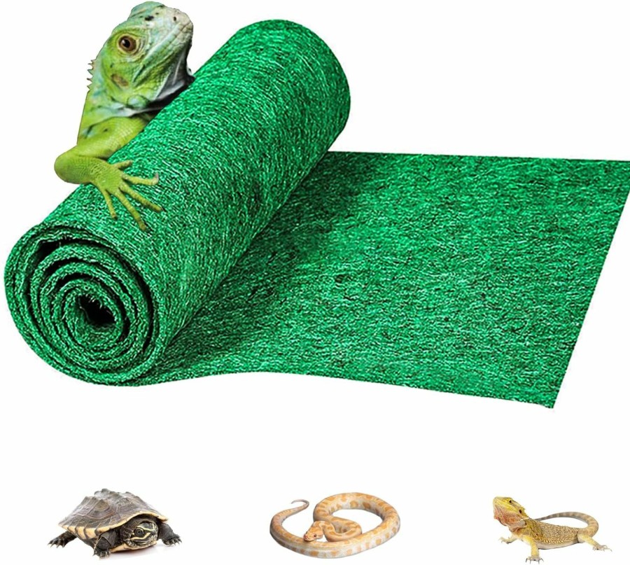 Reptiles & Amphibian RUNANIA | Runania 48\" X 18\" Reptile Carpet, Terrarium Liner Bedding Reptile Substrate Sand Mat For Cage Lizard Bearded Dragon Gecko Snake Tortoise