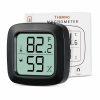 Reptiles & Amphibian Aggforbl | Reptile Tank Thermometer, Aggforbl High-Accuracy Digial Display Reptile Terrarium Thermometer Hygrometer For Pet Rearing Box, Wiht Double Sided Tape (White, 1)