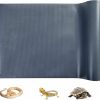 Reptiles & Amphibian RUNANIA | Runania Bearded Dragon Tank Accessories, Reptile Carpet Terrarium Bedding Substrate Liner Reptile Cage Mat For Lizard Tortoise Leopard Gecko Snake (Grey)