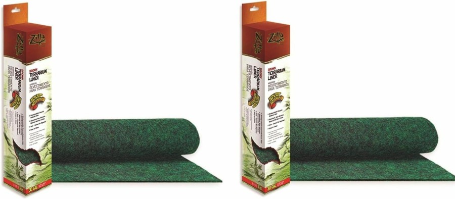 Reptiles & Amphibian Zilla | (2 Pack) Zilla Reptile Terrarium Bedding Substrate Liner, Green - 20 Gallon