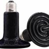 Reptiles & Amphibian CTKcom | Ctkcom 2-Pack 150W 110V Reptile Heat Lamp Ceramic Infrared Heat Emitter Bulb Pet Lamp,No Harm No Light Infrared Heat Emitter Brooder Lamp For Pet Coop Heater Reptile Chicken Turtle Heat Lighting,Black