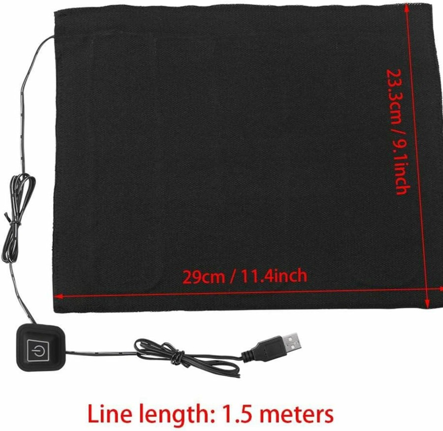 Reptiles & Amphibian TOPINCN | Heating Pad Dc 5V 3 Shift Usb Electric Cloth Heater Pad Heating Element For Clothes Seat Pet Warmer 35 -50