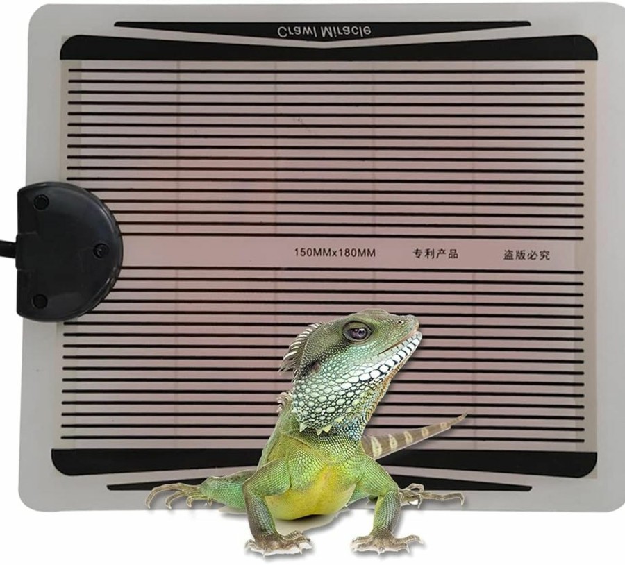 Reptiles & Amphibian APlayfulBee | Aplayfulbee Reptile Heat Pad, Adjustable Temperature Control Lizard Terrarium Heating Mat For Small Animals Snake Turtle Bearded Dragon Gecko And Plant (15W)