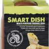 Reptiles & Amphibian Komodo | Smart Dish | Deters Non-Jumping Live Food From Escaping | Accommadates Many Sizes Of Lizards And Aquatic Pets