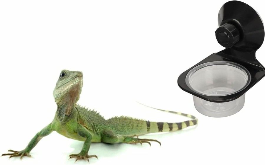 Reptiles & Amphibian Pssopp | Pssopp Reptile Food Water Feeding Bowl Crested Gecko Feeding Ledge Reptile Food And Water Cups For Small Pets (Single Bowl)