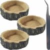 Reptiles & Amphibian RONYOUNG | Ronyoung 3Pcs Reptile Water And Food Bowls With Tongs, Suitable For Tortoises, Lizards, Snakes, Spiders, Centipedes, Frogs, Small And Medium Pets