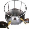 Reptiles & Amphibian MOFUCA | Mofuca Stainless Steel Reptile Feeder Bowl Tortoise Feeder Food And Water Dish Feeder Bowl Food Dispenser Feeding Tool