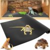 Reptiles & Amphibian Ayipaqen | Reptile Terrarium Carpet Bearded Dragon Tank Accessories Reptile Substrate Mat Terrarium Carpet 118\" X 17.3\" Non-Adhesive Carpet Bedding For Reptile Tank Terrarium Tank Decor Carpet For Bearded Drago