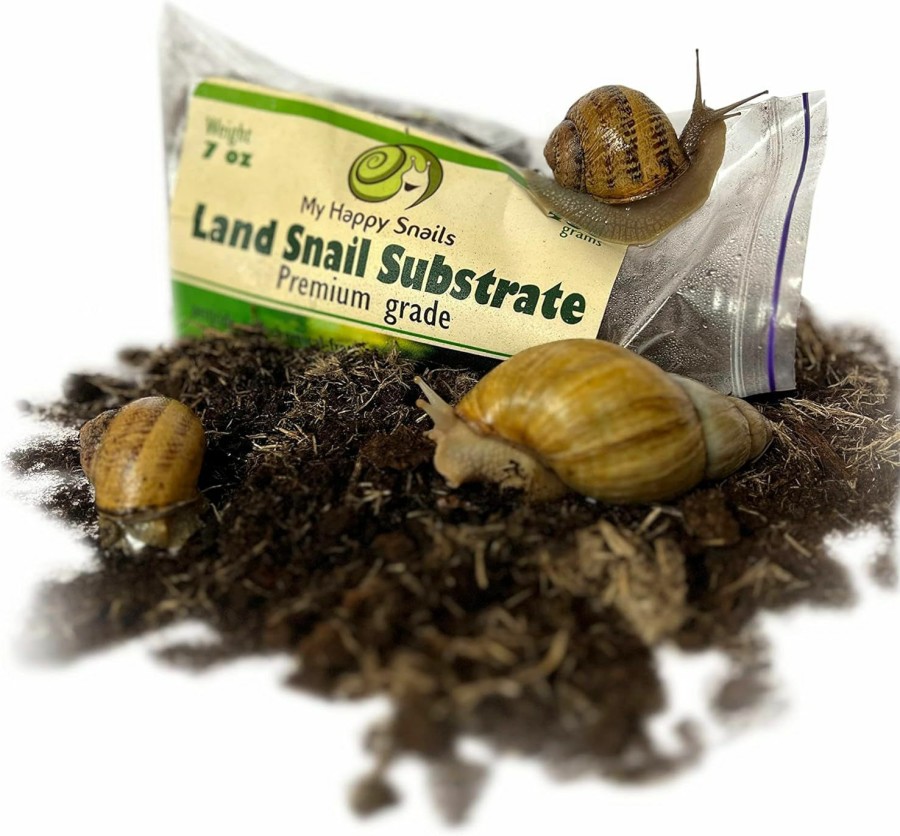 Reptiles & Amphibian Generic | Premium Land Snail Substrate - The Perfect Bedding For Your Pet Snail | Weight 7 Oz Or 200 Grams