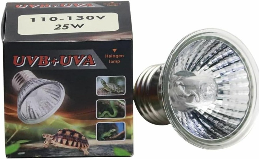 Reptiles & Amphibian MODUODUO | Moduoduo Uva Uvb Bulbs 4Pcs 50W Reptile Basking Light For Turtle Amphibian Tanks, Aquatic Terrariums And Cages