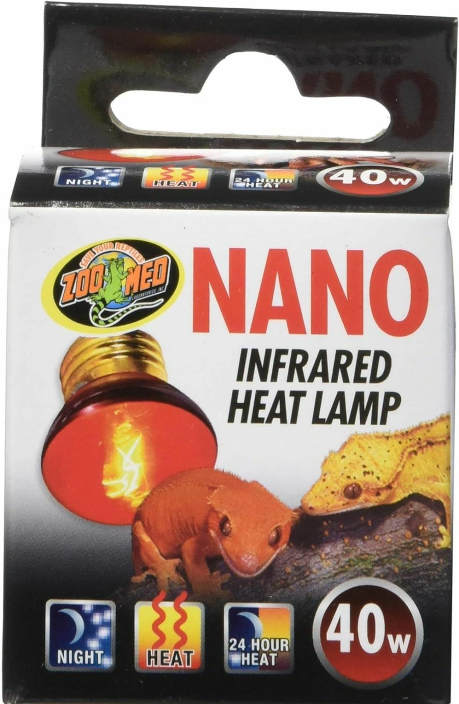 Reptiles & Amphibian Zoo Med | Zoo Med Labs 40W Nano Infrared Heat Lamp