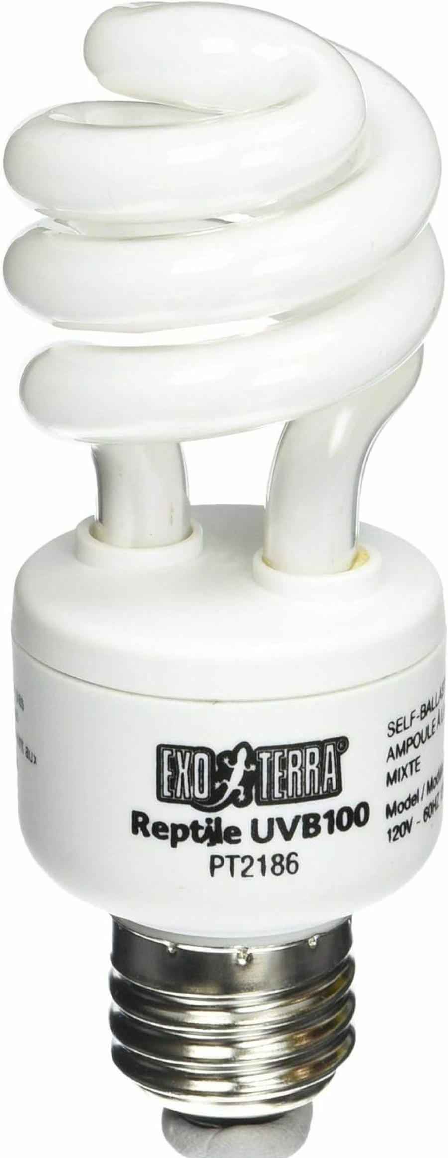 Reptiles & Amphibian Exo Terra | Exo Terra Repti Glo 5.0 Tropical Terrarium Lamp, Compact Fluorescent Reptile Bulb, 13 Watts, Pt2186A1, Whites & Tans