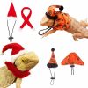 Reptiles & Amphibian KUNBIUH | Bearded Dragon Halloween Hat Cloak Lizard Clothes Christmas Hat Scarf Set, Small Animal Halloween Christmas Festival Costume (Red And Orange)