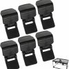 Reptiles & Amphibian TEHAUX | Tehaux Terrarium Lock Aquarium Lid Clips, 6Pcs Turtle Feeding Box Lock Buckle Anti-Escape Reptile Terrarium Clips For Tanks Black Turtle Living Box Buckle 5 * 3Cm/1.9 * 1.2Inch