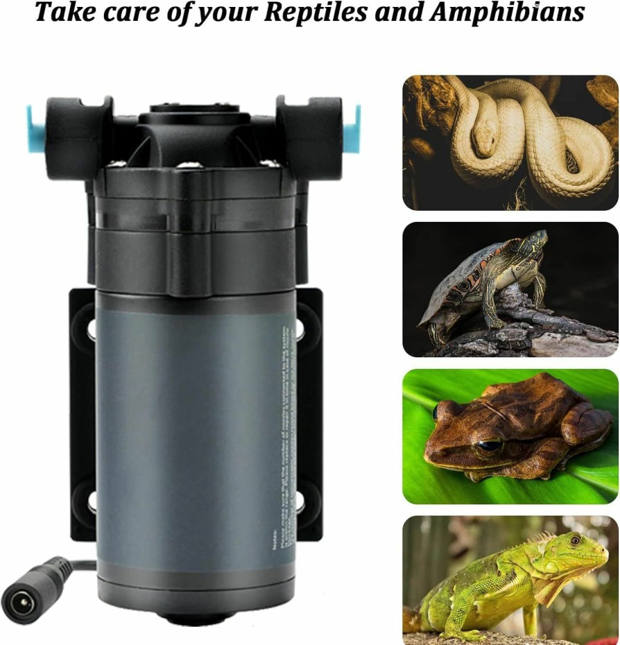 Reptiles & Amphibian Maigemeng | Maigemeng Reptile Mister System, Reptile Misting System With Timer, Reptile Humidifiers Quiet Pump Expandable To 6 Fine Mist Nozzles. (With Timer 6 Nozzles)