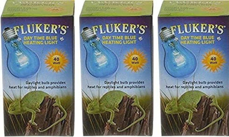 Reptiles & Amphibian Fluker's | Fluker Labs 40 Watt Blue Daylight Reptile Bulbs (3 Pack)